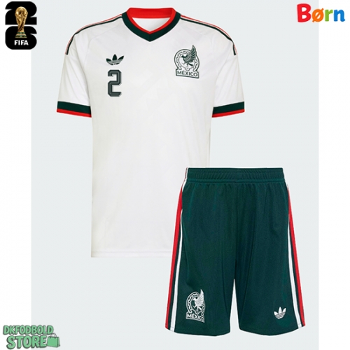 Mexico Jorge Sanchez #2 Replika Babytøj Udebanesæt Børn VM 2026 Kortærmet (+ Korte bukser)